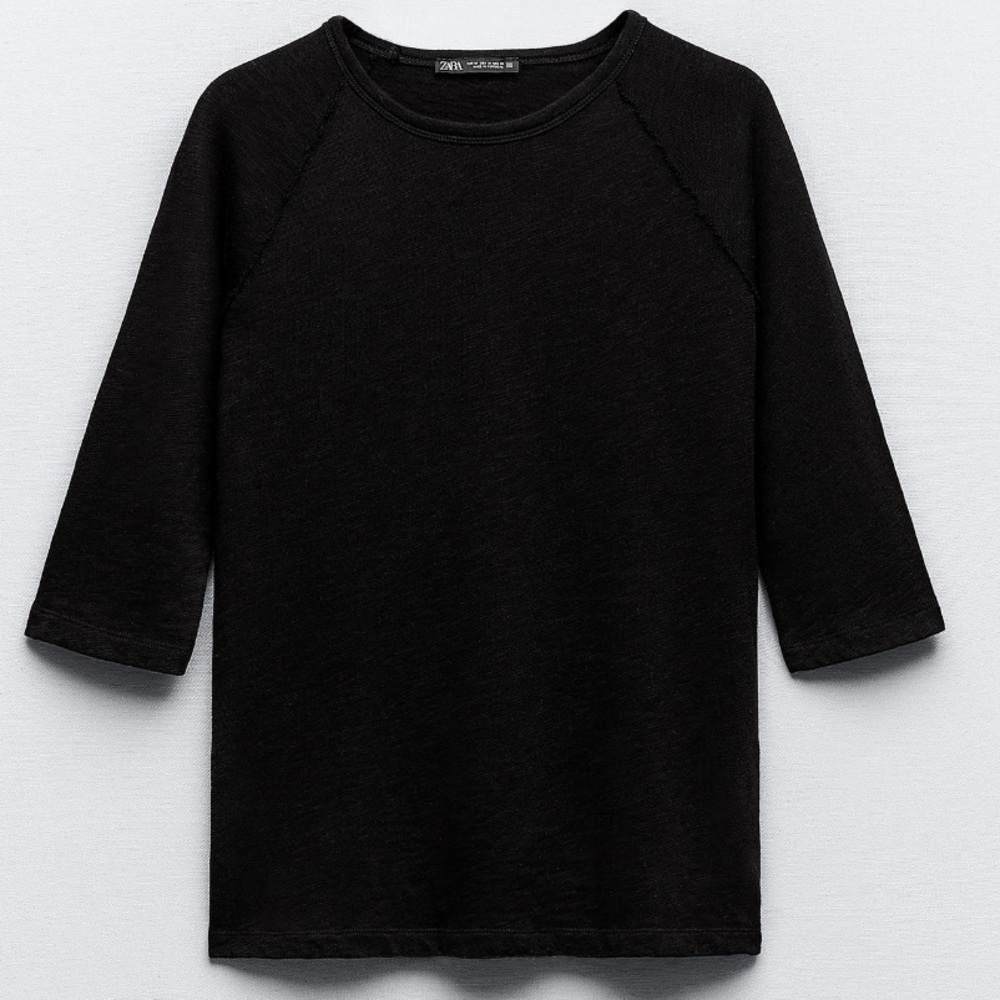 Zara Vintage Look Heavy Cotton T-Shirt
